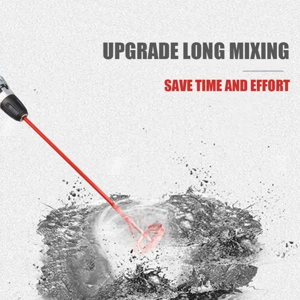 Tool Accessories Paint Mud Mixer Cement Mixing Rod Plaster Paint Mixer Hexagon Shaft Mixing Paddle Rod For Electric Drill