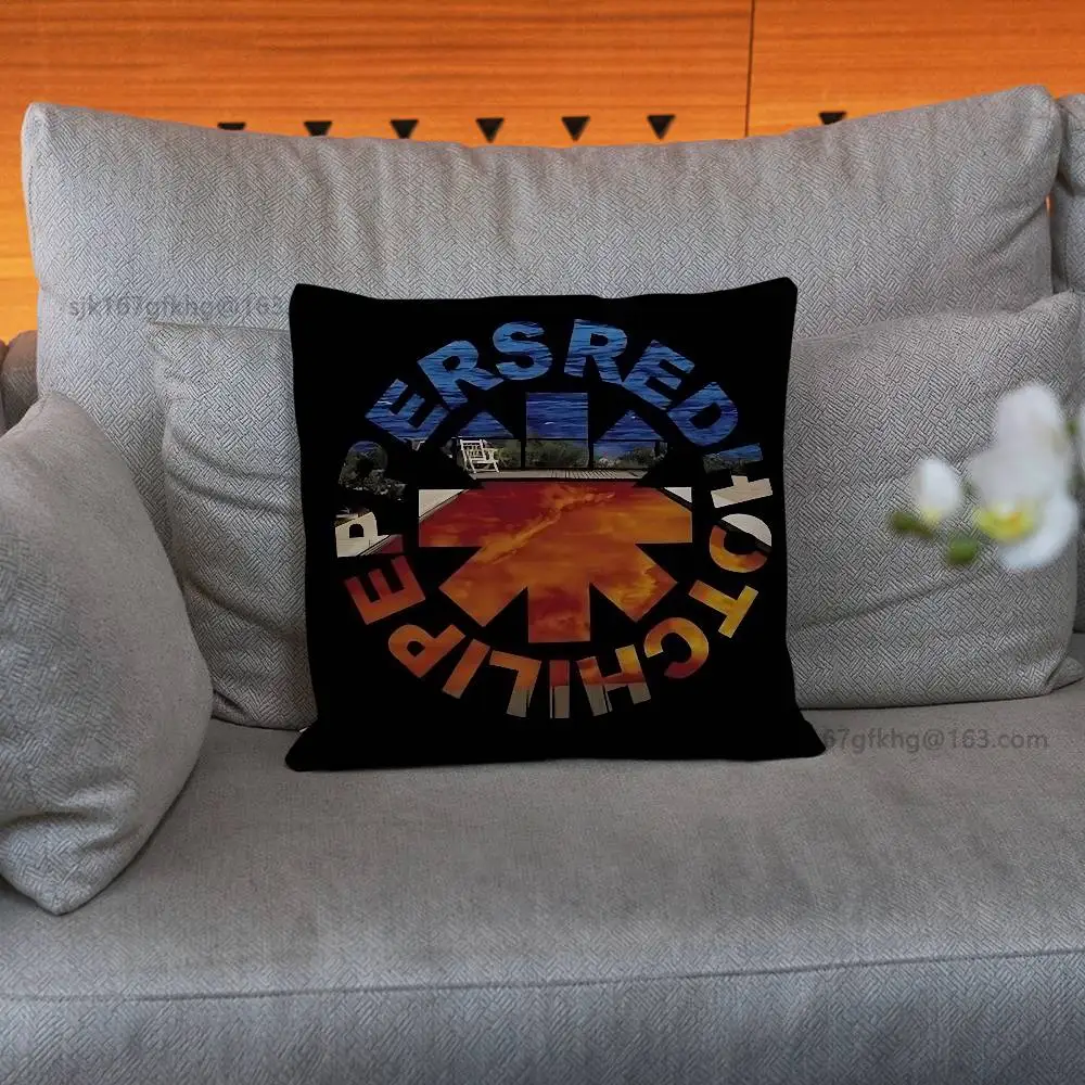 R-Red Hot C-Chili Peppers Pillow Case Sofa Living Room Bedroom Headboard Backrest Cushion Square Cushion Nap Time