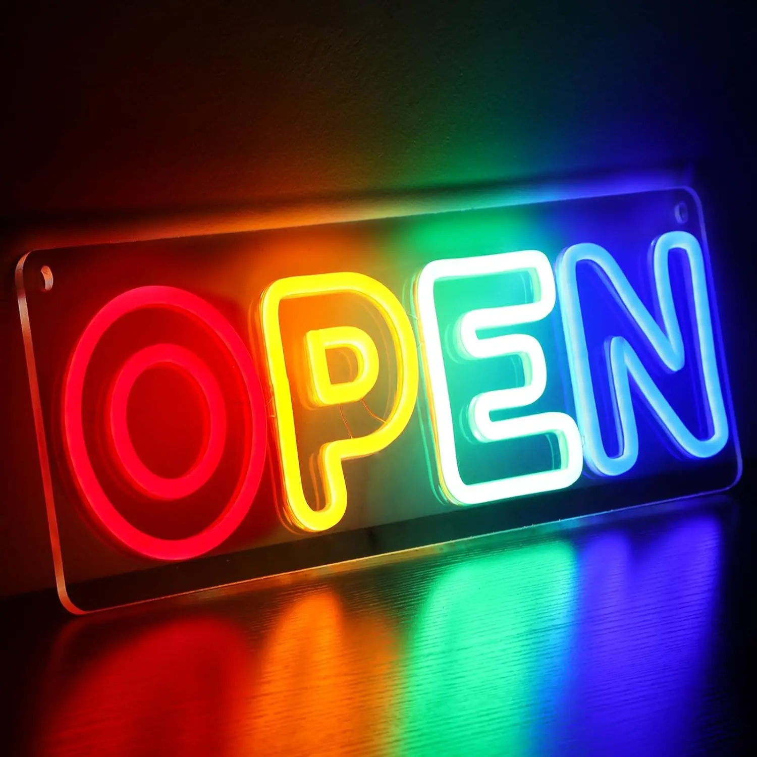 Open Signs for Business Ultra Bright with ON/OFF Switch for Storefront Window Glass Door Shop Store Florists Bar Salon Cafes Pub