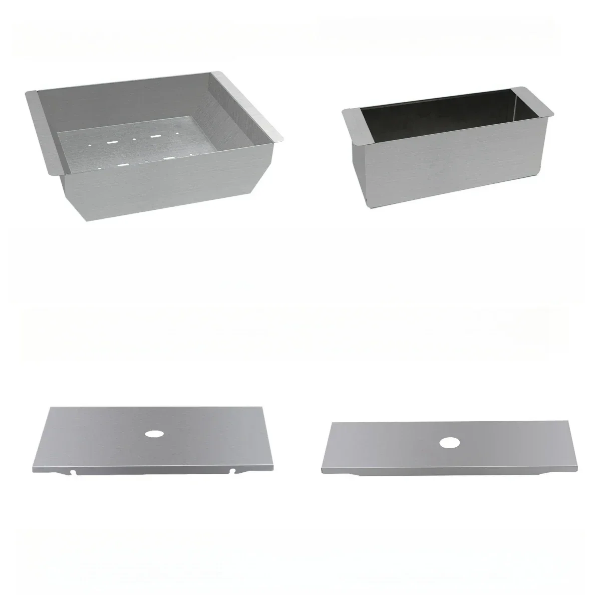 

One Unit Stainless Steel Storage Box 0.5 Unit Storage Box Camping IGT Table Accessories 0.5 Unit Organzer Storage Box Cover