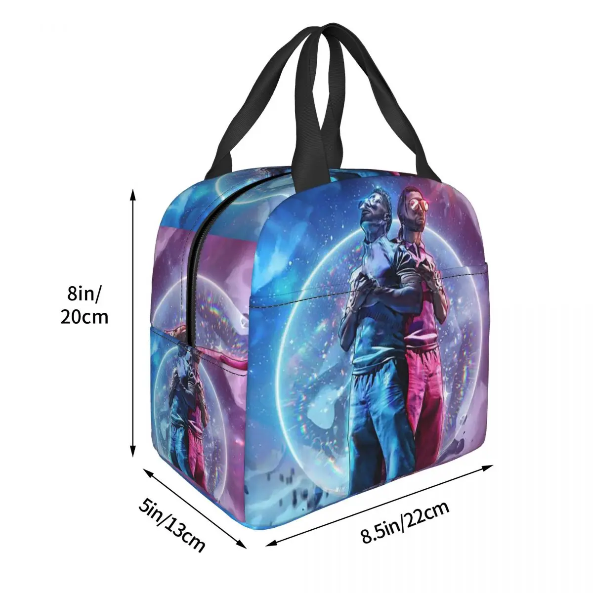 PNL Nabil Andrieu وTarik Andrieu المغني أكياس الغداء معزول بينتو صندوق مقاوم للماء حقيبة الغداء أكياس نزهة مانعة للتسرب