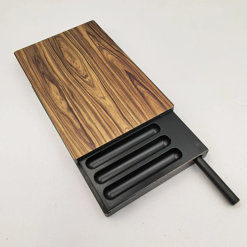 7-Fächer Kunststoff-Schnupftabakdose mit Aluminiumdeckel, Taschenformat, tragbare Aufbewahrung, 7-Fach Schnupftabak-Zubehörbox
