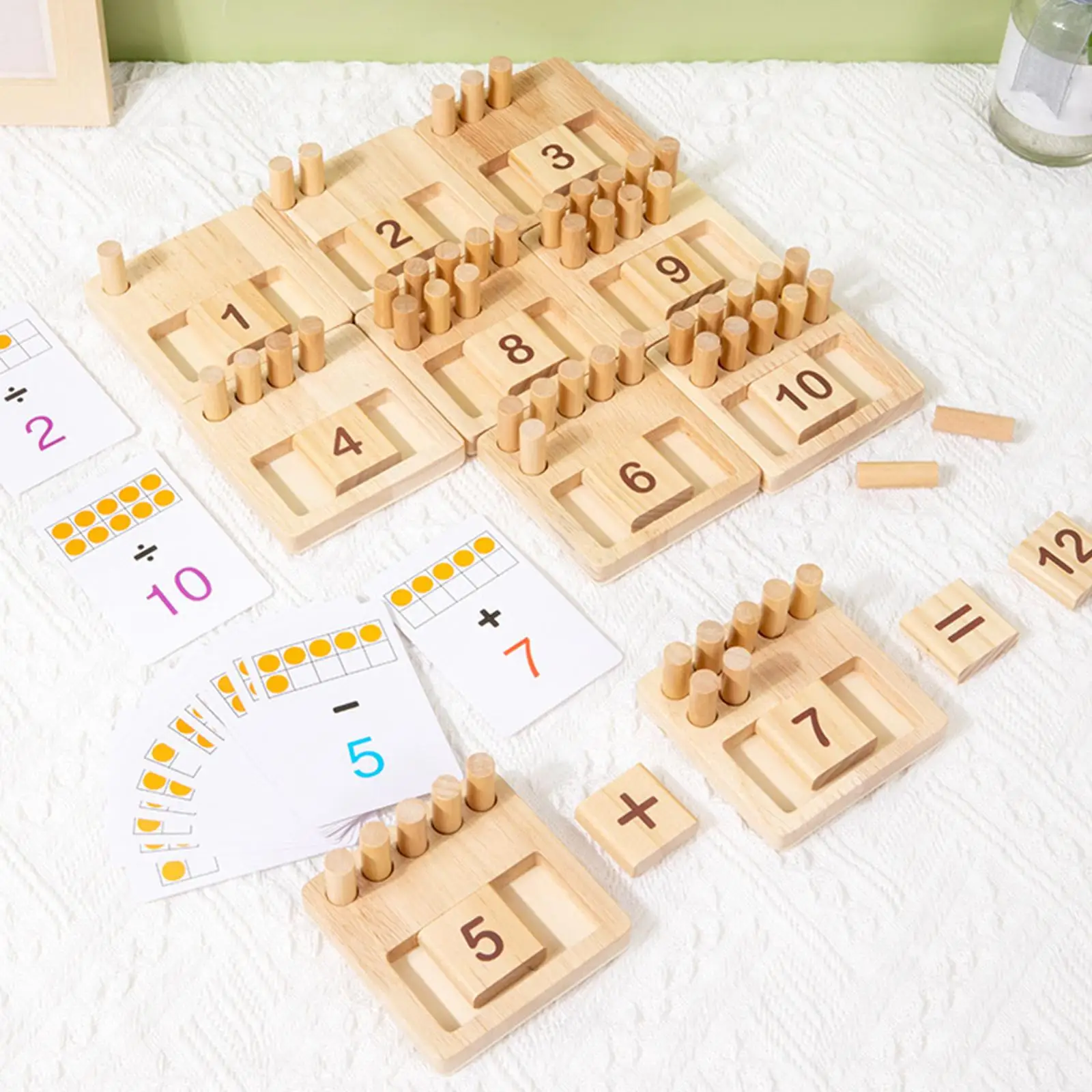 Montessori Mathe-Spiel Aufklärung Spielzeug Berechnung Mathematik Mathematische Mathematik