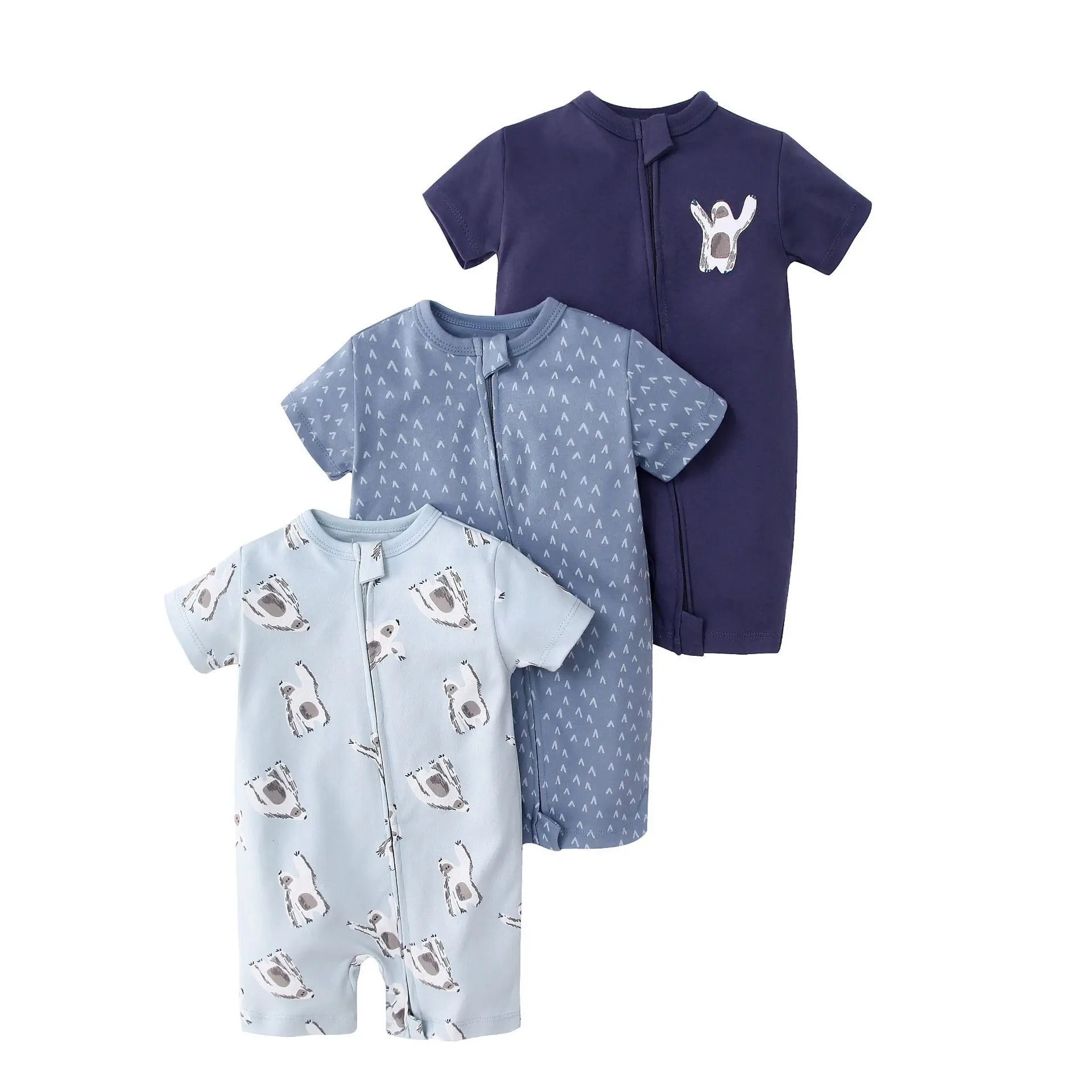 set-di-3-tutine-estive-unisex-per-neonati-con-stampa-cartoon-manica-corta-chiusura-a-zip-0-24-mesi-abbigliamento-per-neonati