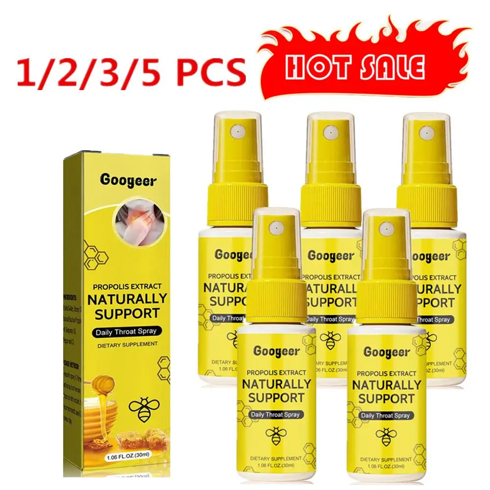 

30ml Throat Spray Natural Propolis Extract Eliminate Discomfort Throat Dry Mouth Cough Spray Dysphagia Relieve Itchy Care