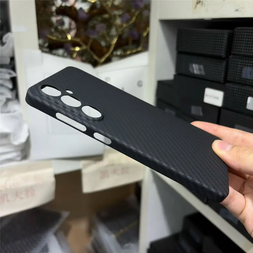 Magnetic Genuine Aramid Carbon Fiber Case For Samsung Galaxy S25 FE Matte Armor Hard Cover