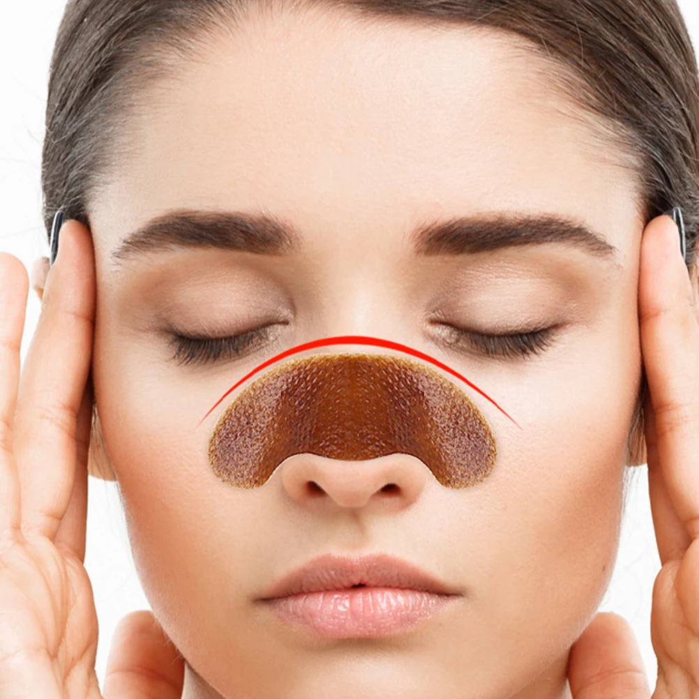 

10pcs Nose Patch Cooling Nasal Strips for Adults Kids Portable Reusable Gel Pads Brown Health Monitoring Accessories