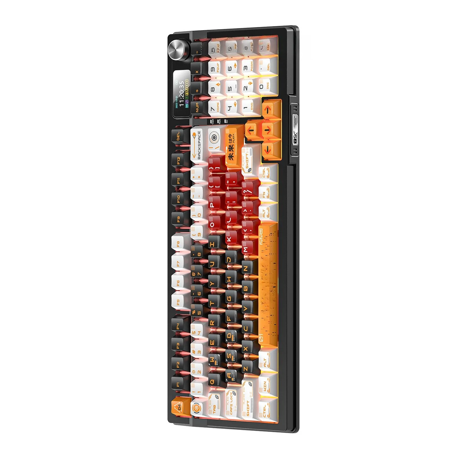 Three-mode mechanical keyboard, wireless bluetooth wired keyboard