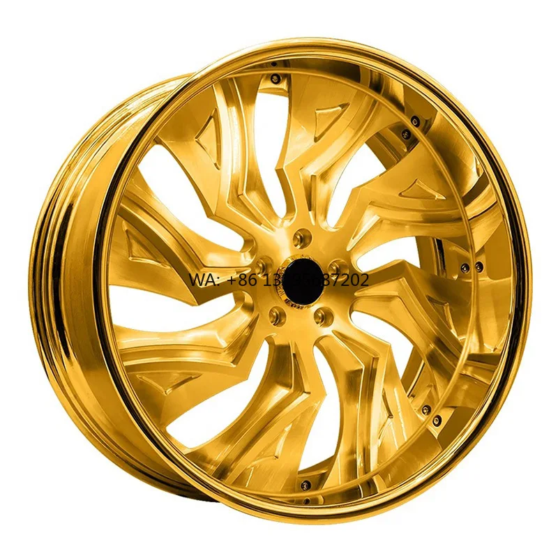 

Forged Wheels 18 19 20 21 22 23 24 26 Inch 5x115 5x127 Gold Plated Gold Brushed Alloy Car Wheels for Dodge Magnum SRT