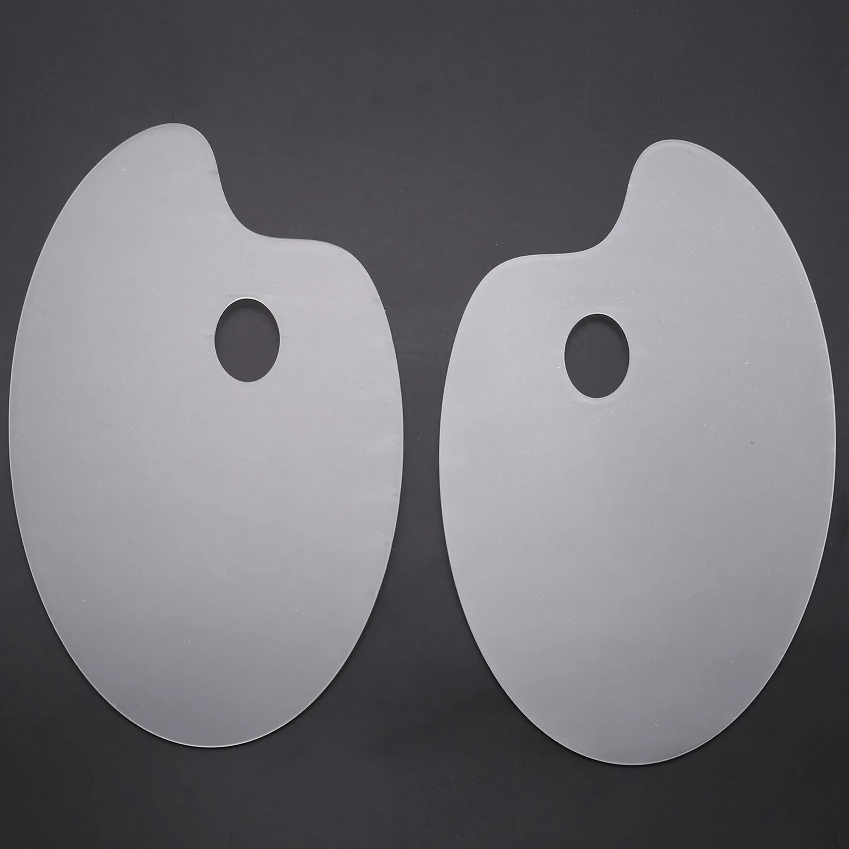 Paleta De Tinta Acrílica Transparente, Paleta De Arte, 10x6 Polegadas, Pacote 2