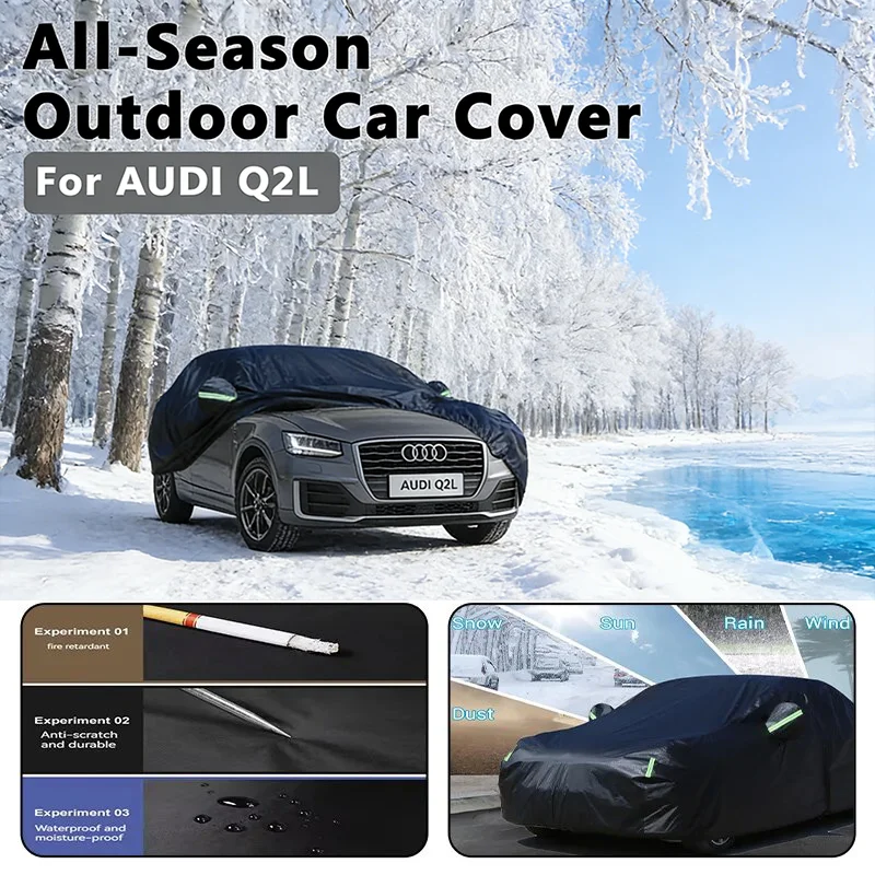 

Автомобильный чехол для AUDI Q2L - наружная полная защита, водонепроницаемый пылезащитный термостойкий автомобильный чехол водонепроницаемый уличный