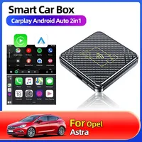 For Opel Astra Smart AI Box Wireless CarPlay Adapter&Android Auto Original Car Wired Carplay to Wireless Plug and Play BT WiFi
