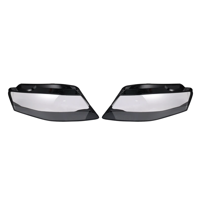 1Pair Front Car Headlight Lens Light Cover For A4 B8 2008-2012-A68X