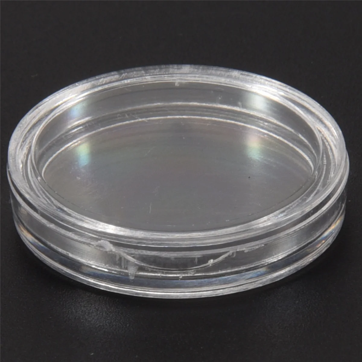 【24 часа-распродажа!】10 шт. Маленькая круглая прозрачная пластиковая коробка для капсул для монет 20 мм