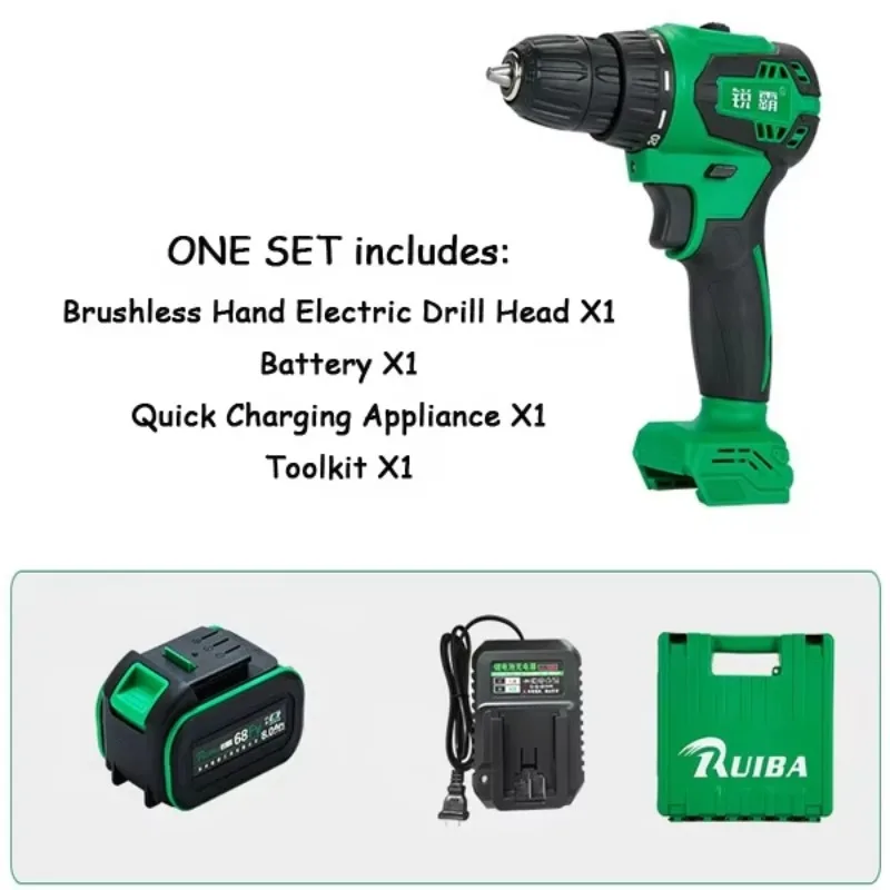 آلة الحفر اللاسلكية اللاسلكية ببطارية 21 فولت OEM مدعومة مع مجموعة أدوات لحفر ثقب الخشب والزجاج المعدني والحجر