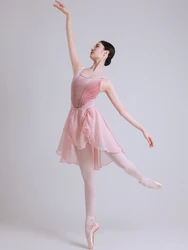 Body suit tights ballet dance suit female velvet  teacher special exercise suit adult gymnastics one-piece suit