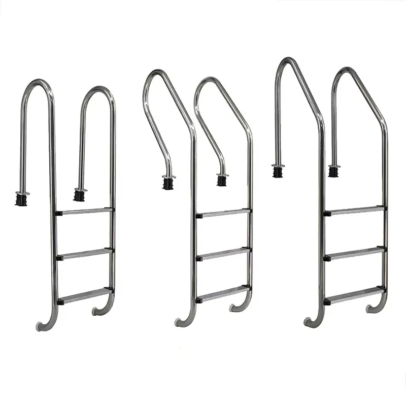 2/3/4 Steps Stainless Steel Swimming Pool Ladder With Anti-Slip Step Design Practical Access Equipment For Home Outdoor Pool