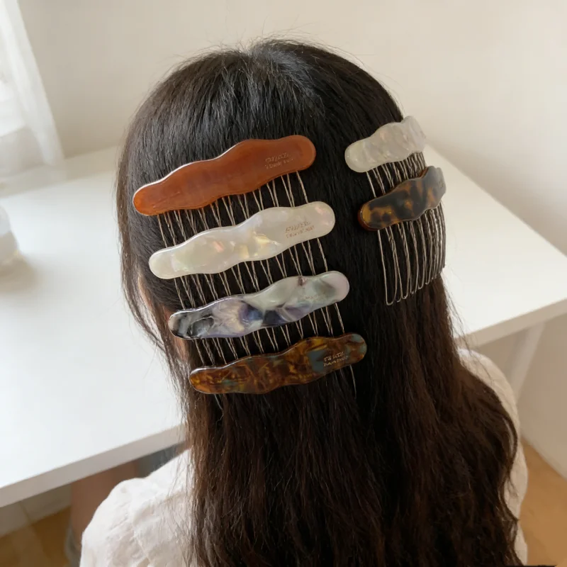 Bangs Hair Comb Clip Broken Hair Finishing Tools Acetic Acid Female Back of The Head Comb Clip Hair Styling Accessories