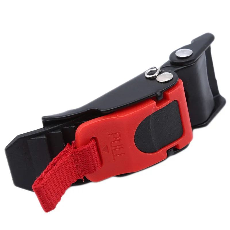1PC Plastic Motorcycle Helmet Speed Clip Chin Strap Quick Release Pull Buckle Black + Red Motorcycle Helmet Lock(1pc sell)