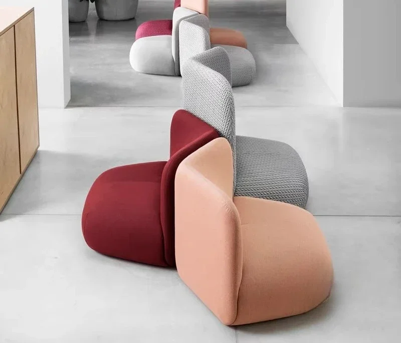 

Designer sofa chair combination leisure chair library lazy creative special-shaped sofa