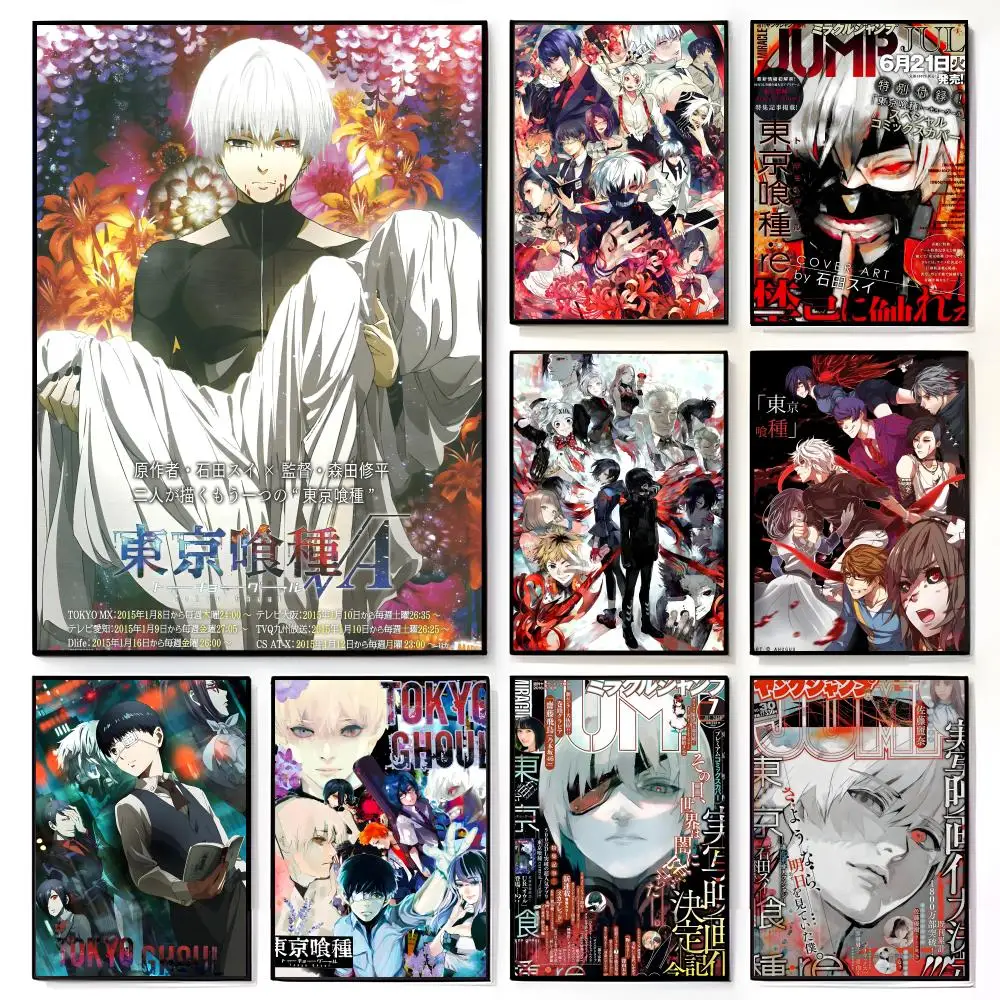 Póster de Tokyo Ghoul, mural de película americana, decoración de pared para habitación infantil, impresión