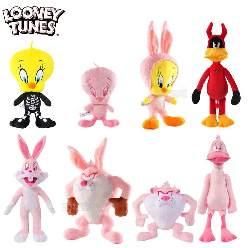 Розовый и красный Looney Tunes Core Kawaii Bugs Bunny Tweety Daffy Wolf Плюшевая игрушка Аниме Фигурки Мягкая кукла Хэллоуин Рождественский подарок Розовый и красный Looney Tunes Core Kawaii Bugs Bunny Tweety Daffy Wolf Плюшевая игрушка Аниме Фигурки Мягкая кукла Хэллоуин Рождественский подарок