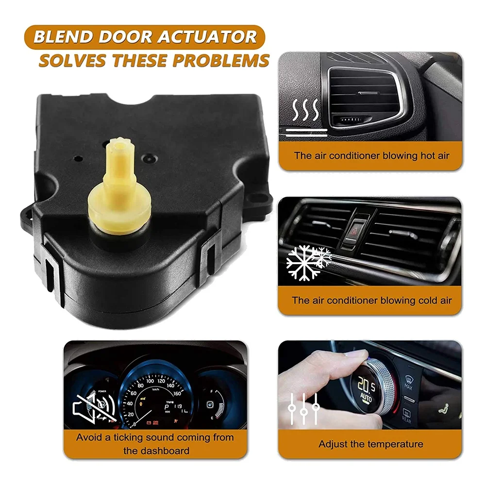 604-020 HVAC Heater Blend Air Door Actuator for Jeep Cherokee 98-01 / TJ Wrangler 98-06 / 5013741AA 5170954AA