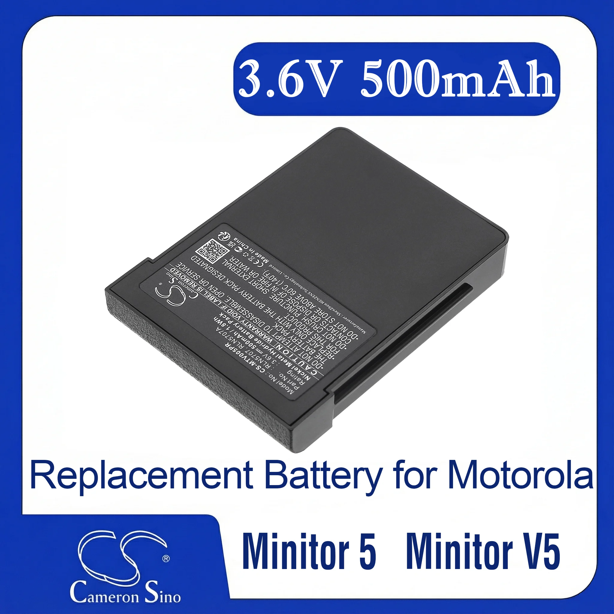 

Cameron Sino Replacement Battery for Motorola Minitor 5, Minitor V5, Fits P/N RLN5707,RLN5707A