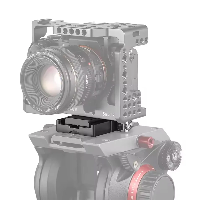 SmallRig DSLR-Kamera-Schnellwechselplatte und Klemme (Arca-Typ-kompatibel) Stativ-Einbeinstative für Sony Canon DJI Kamerakäfig -2144