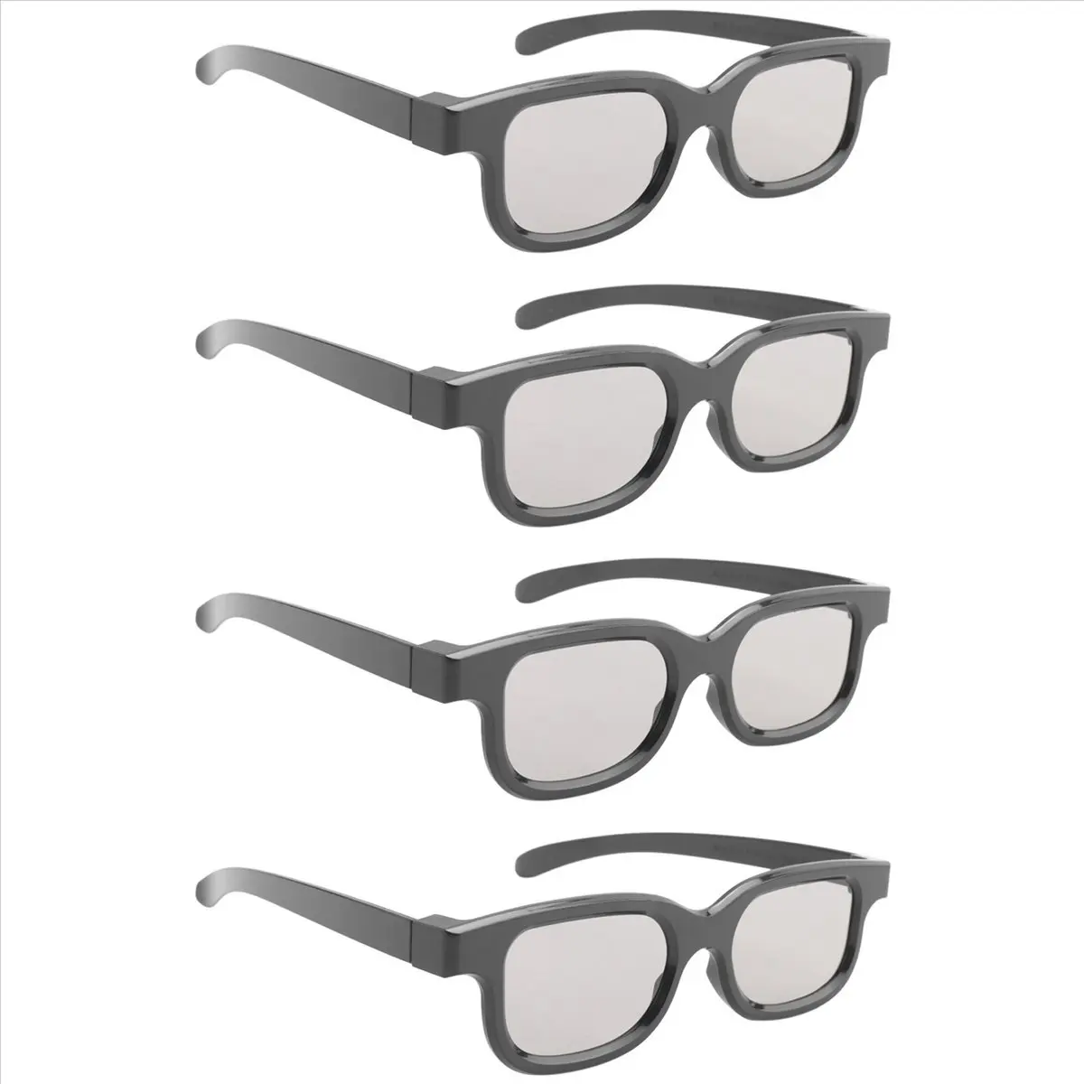 Fashion 4Pcs Polarized Passive 3D Glasses for Cinema IMIX Screen