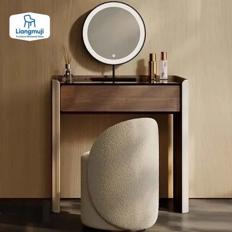 

Storage Nordic Dressing Table Mirror Women Vintage Living Room Dressing Table Drawers Hotel Mueble Tocador Bedroom Furniture