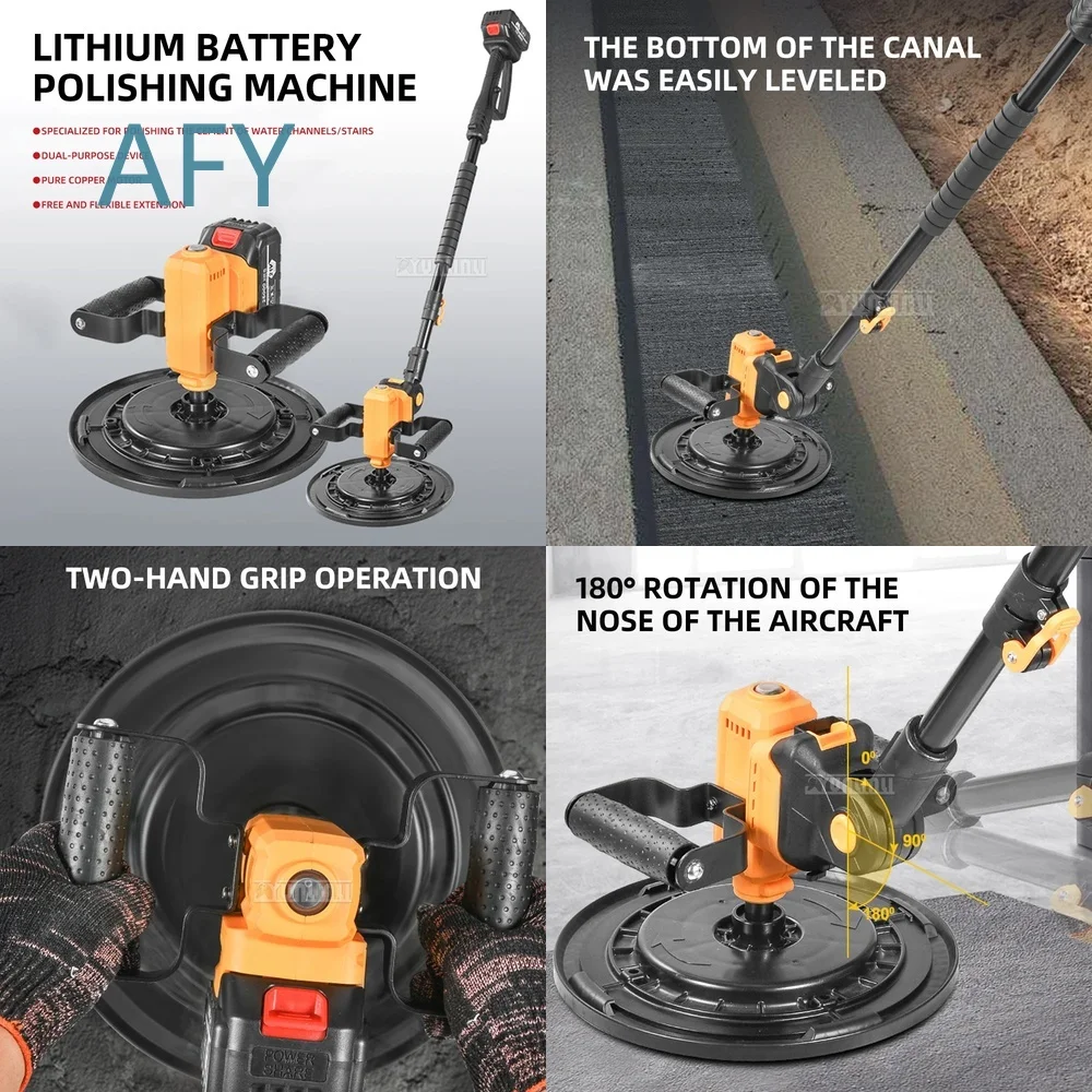 Handheld High-Efficiency Smoothing Machine for Cement Concrete Floor Finishing Tool One Machine Dual-Use for Smooth Surface