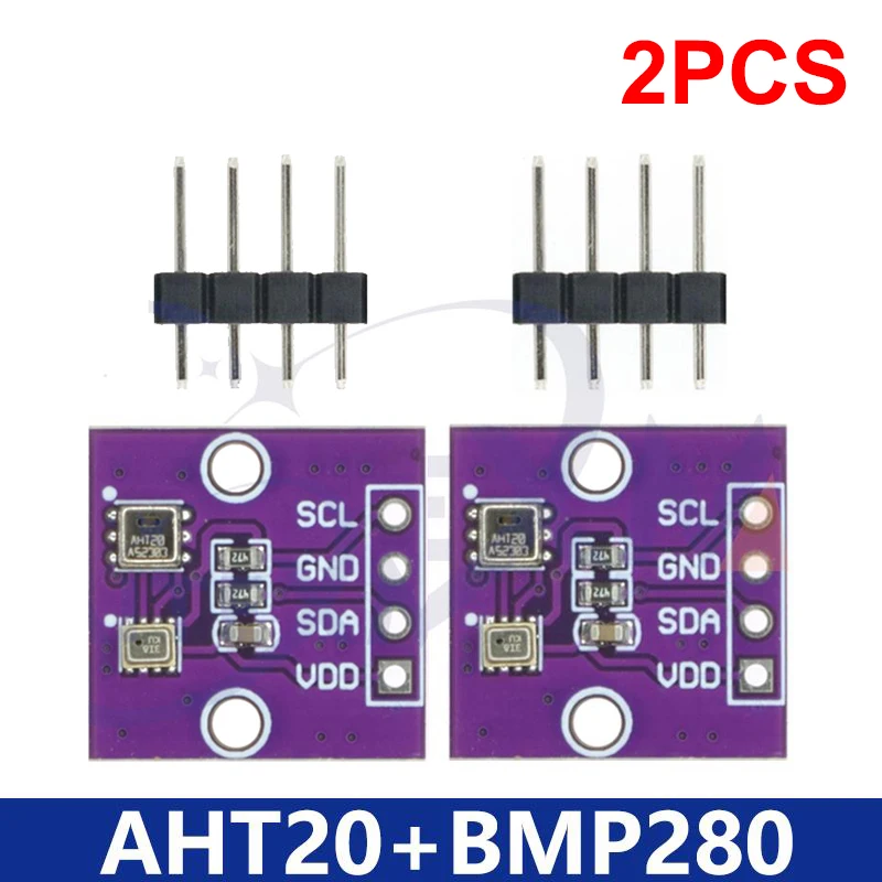 YANXD 2PCS AHT20 + BMP280 Temperatur Feuchtigkeit Luftdruck Sensor Modul Hochpräzise Digitale Sensor