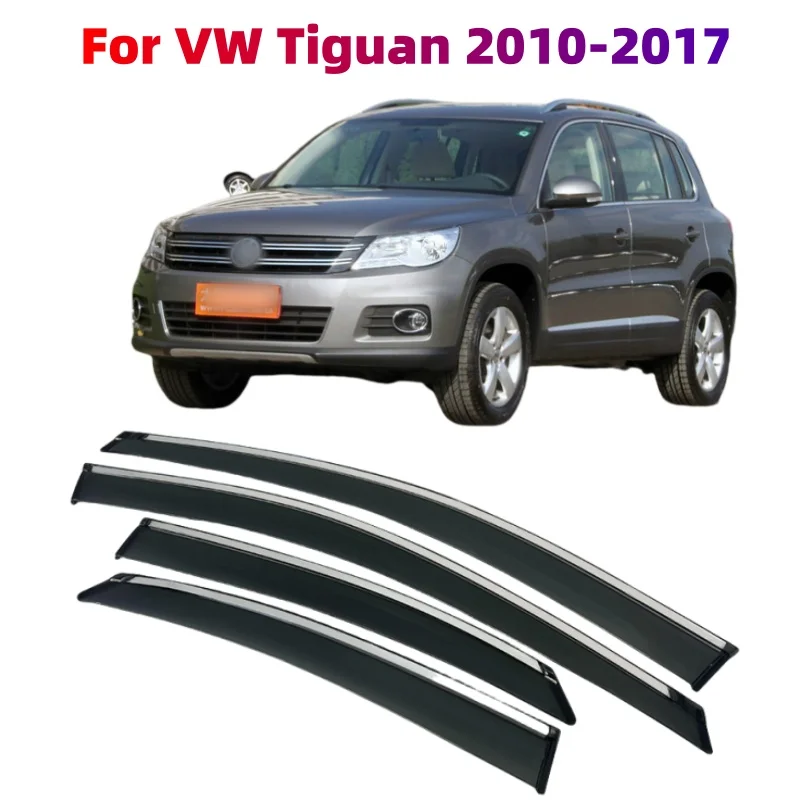 

Для VW Volkswagen Tiguan 2010-2017: Дефлекторы окон, ветровики, защита от дождя, накладки на боковые окна, аксессуары для автомобилей