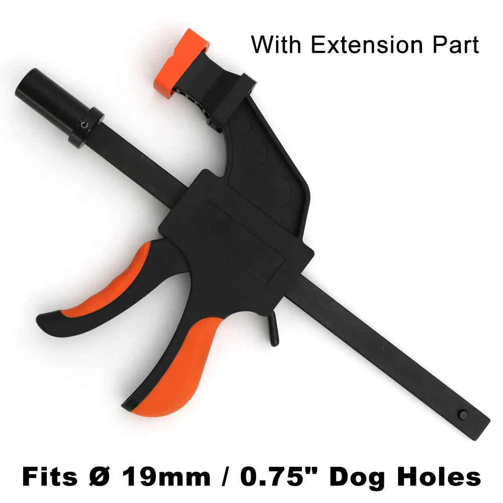 Dog Clamp Assembly with Quick Grip Lever System and 19mm 20mm Base for Consistent Part Location in Fabrication Tasks