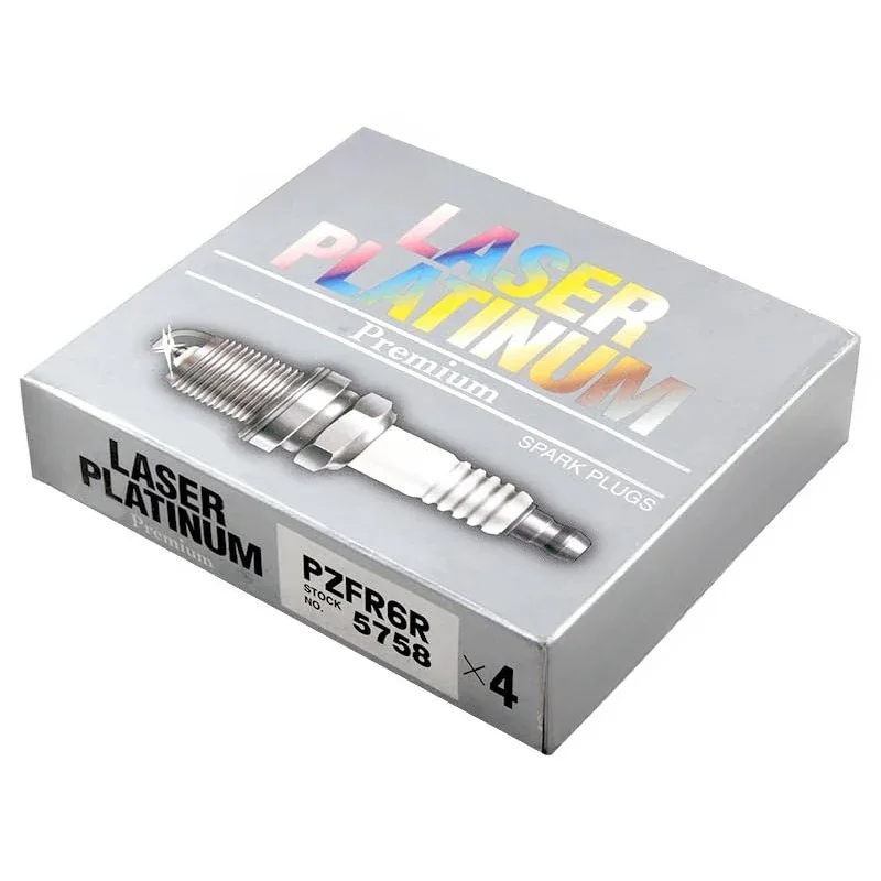 4/8pcs LASER PLATINUM Spark Plugs PZFR6R 5758 For VW Golf MK5 MK6 Passat B6 B7 Tiguan Audi A1 A3 BYD