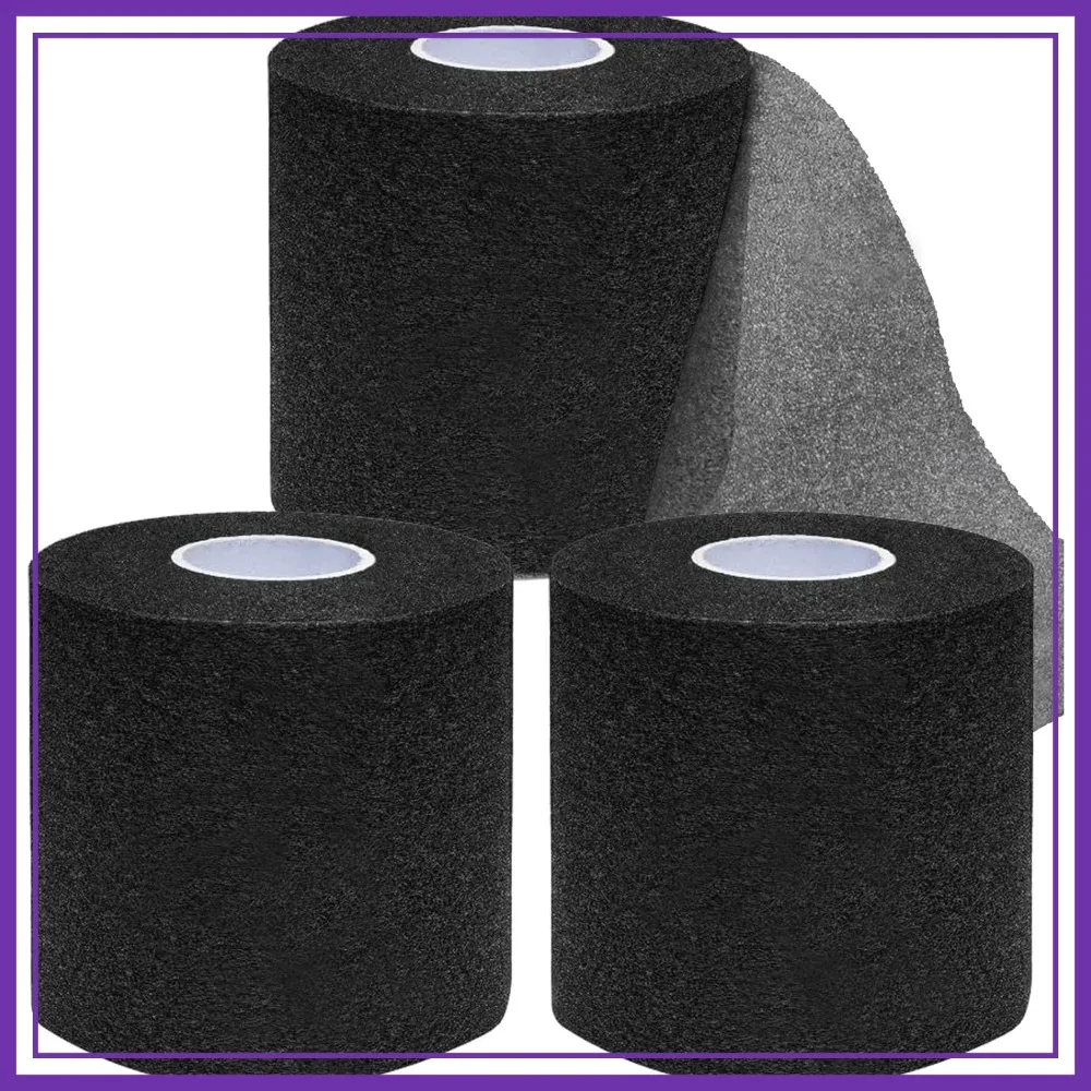 

Pre Wrap Tape Athletic, 3 Rolls x 22 Yards Black Prewrap, Hair Headbands, Foam Underwrap Sports Wrap