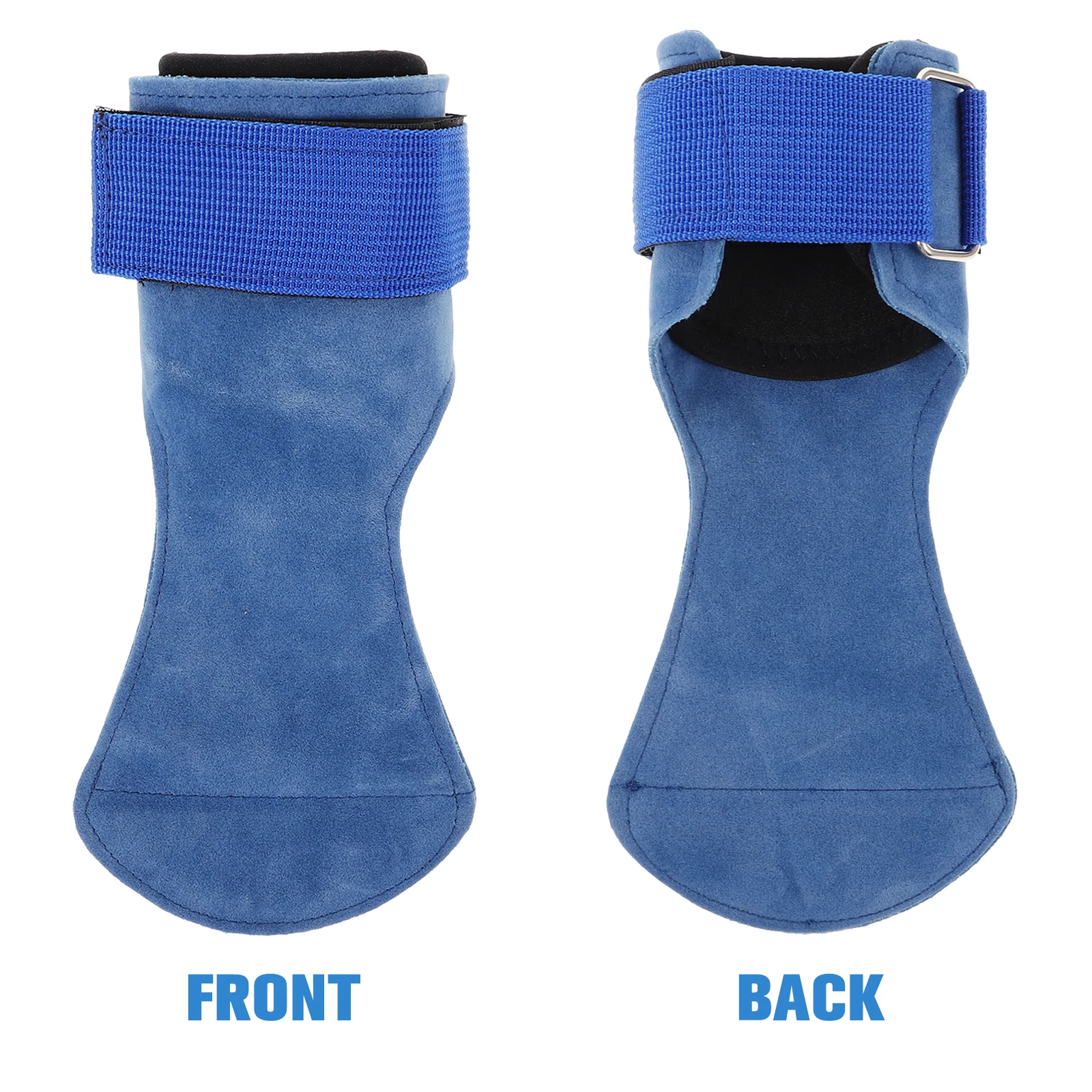 

Anti-slip Wristband Gym Hand Support Handguard Palm Protectors Double-sided Velvet PU Workout Grip Barbell-lifting