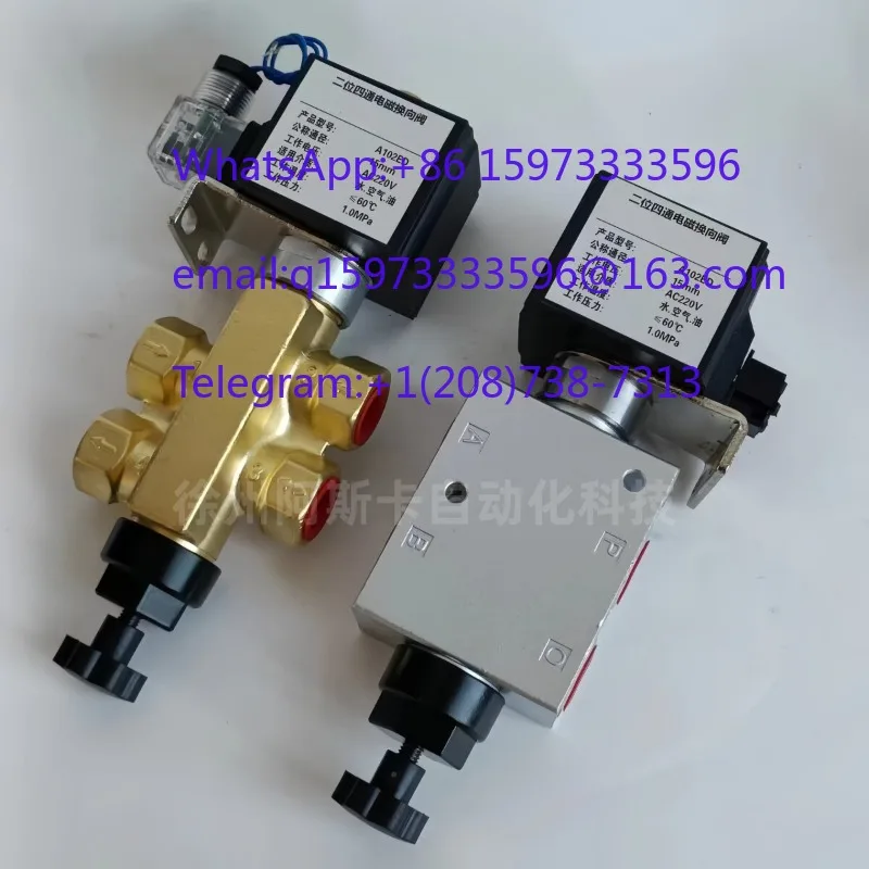 A102ED 2 Position 4 Way Solenoid Directional Valve 15MM AC220V 1.0MPA for DFL24-12 Hydraulic System Applications