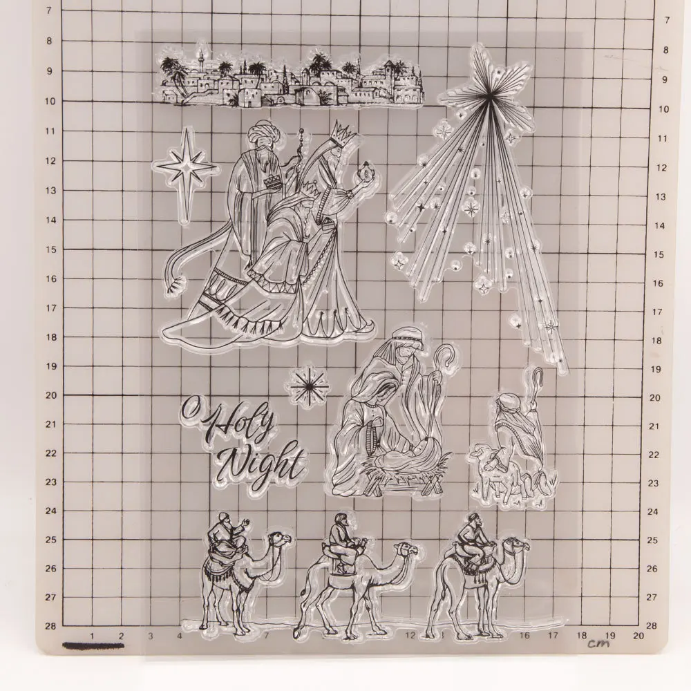 Transparent Stamps Christmas character  Rubber Silicone Seal for DIY Scrapbooking Card Making Album Decoroation Crafts