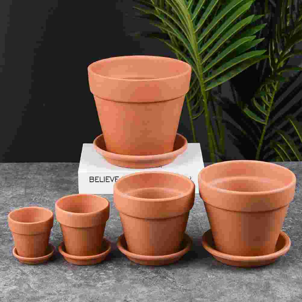 20szt Tiny Cactus Flower Pots Succulent Nursery Pots Tiny Cactus Pots mini doniczki terakotowe Miniaturowe doniczki na kwiaty