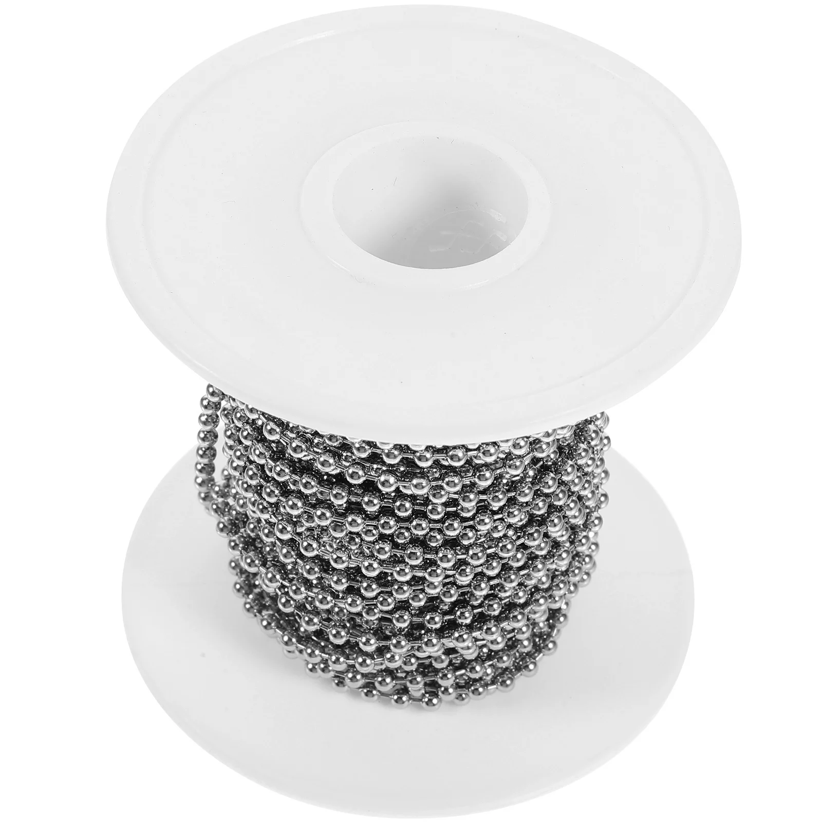 

1 рулон шариковой цепи из нержавеющей стали, длина 10 метров, металлическая цепочка из бисера, диаметр 2,4 мм, регулируемый для DIY собачьих меток, кулон, ожерелья