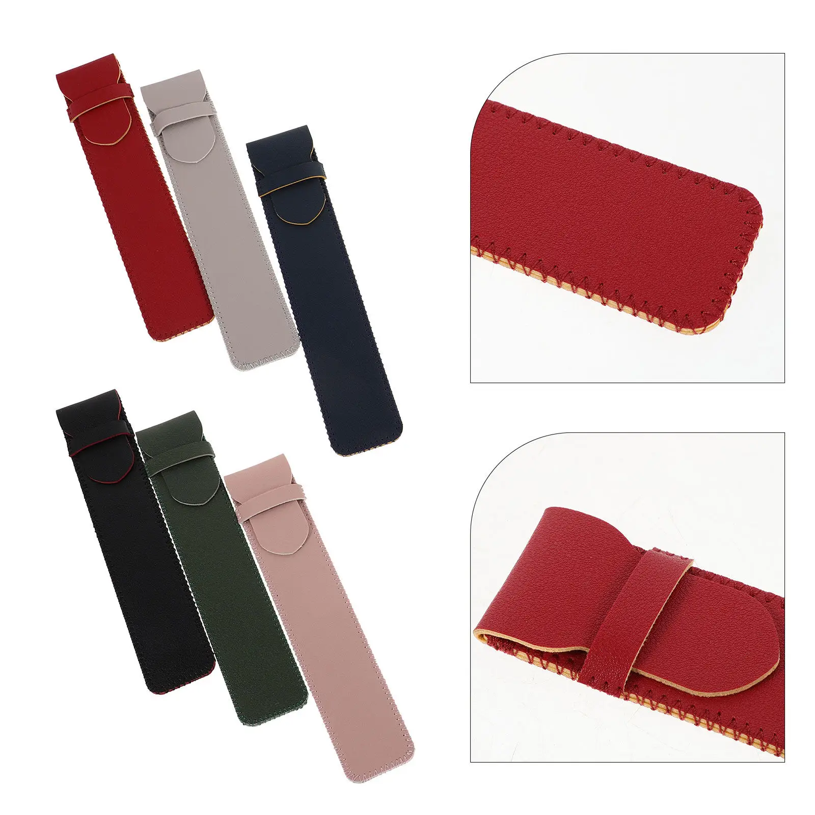 6Pcs Capacitive Stylus Pen Sleeves Protective Case Cover Lightweight Portable for Tablet Touchscreen Drawing Writing Pen Holder
