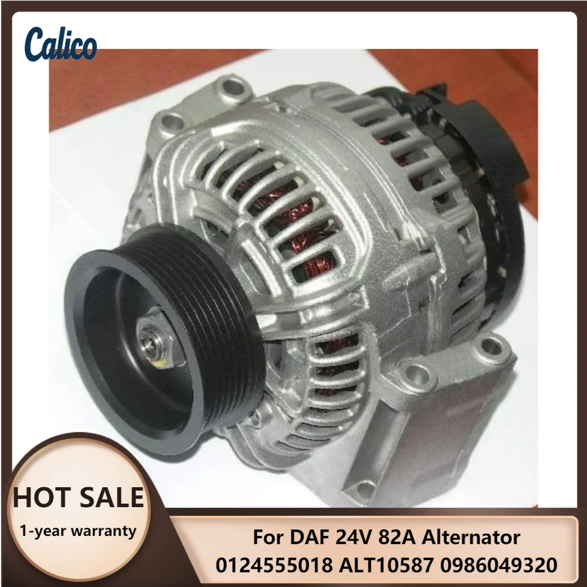 

Exclusive Production Suitable for DAF 24V 82A Alternator 0124555018 ALT10587 0986049320