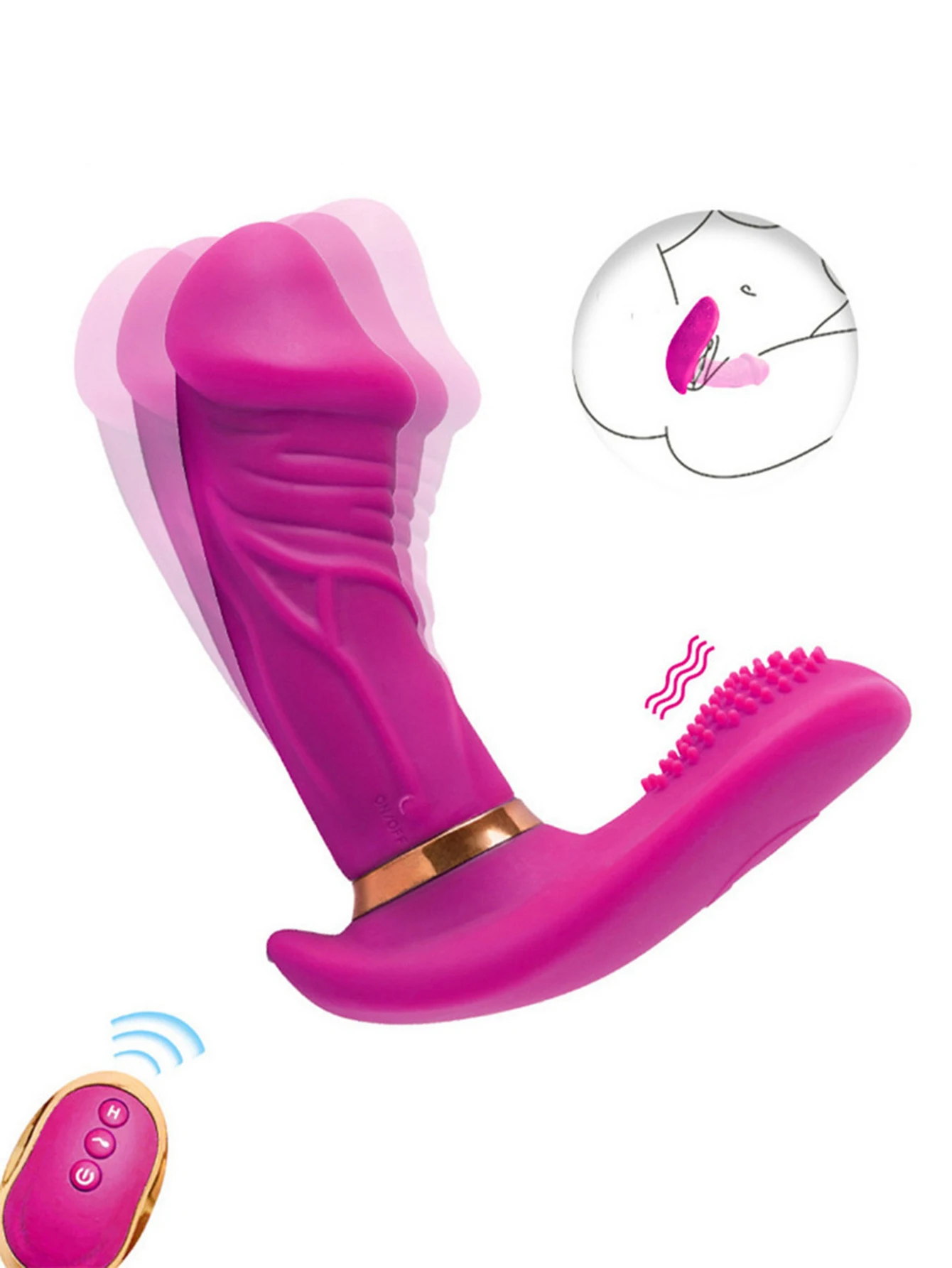 Wearable Panty Vibrator Remote Control G Spot Clit Massager Panties Vaginal Stimulation Vibrating Sex Toys for Women