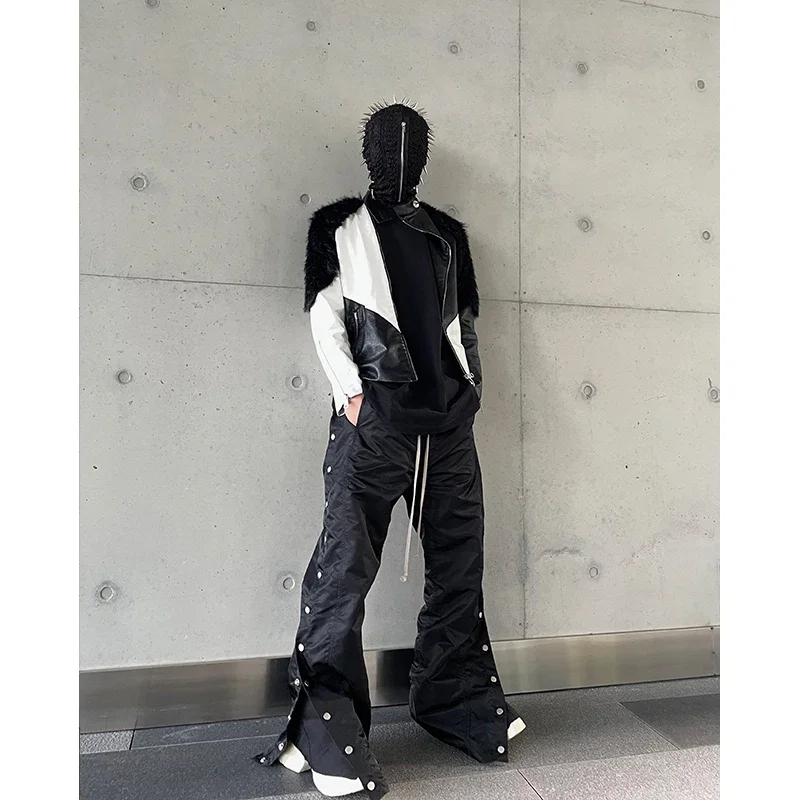 NIGO Straight Leg Pants Waist Workwear Trousers High Street Casual Pants FHDX #NGTOP11298