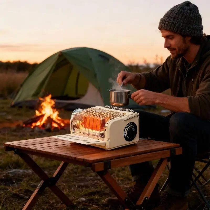 

Thin Untarnished Outdoor Stove with Gas Support and Carry Bag Included for Quests