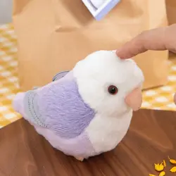 Cute Plush Bird Toy Cartoon Bird Pendant Soft Stuffed Doll Keychain Backpack Car Bag Key Ring Decor Kid Gift