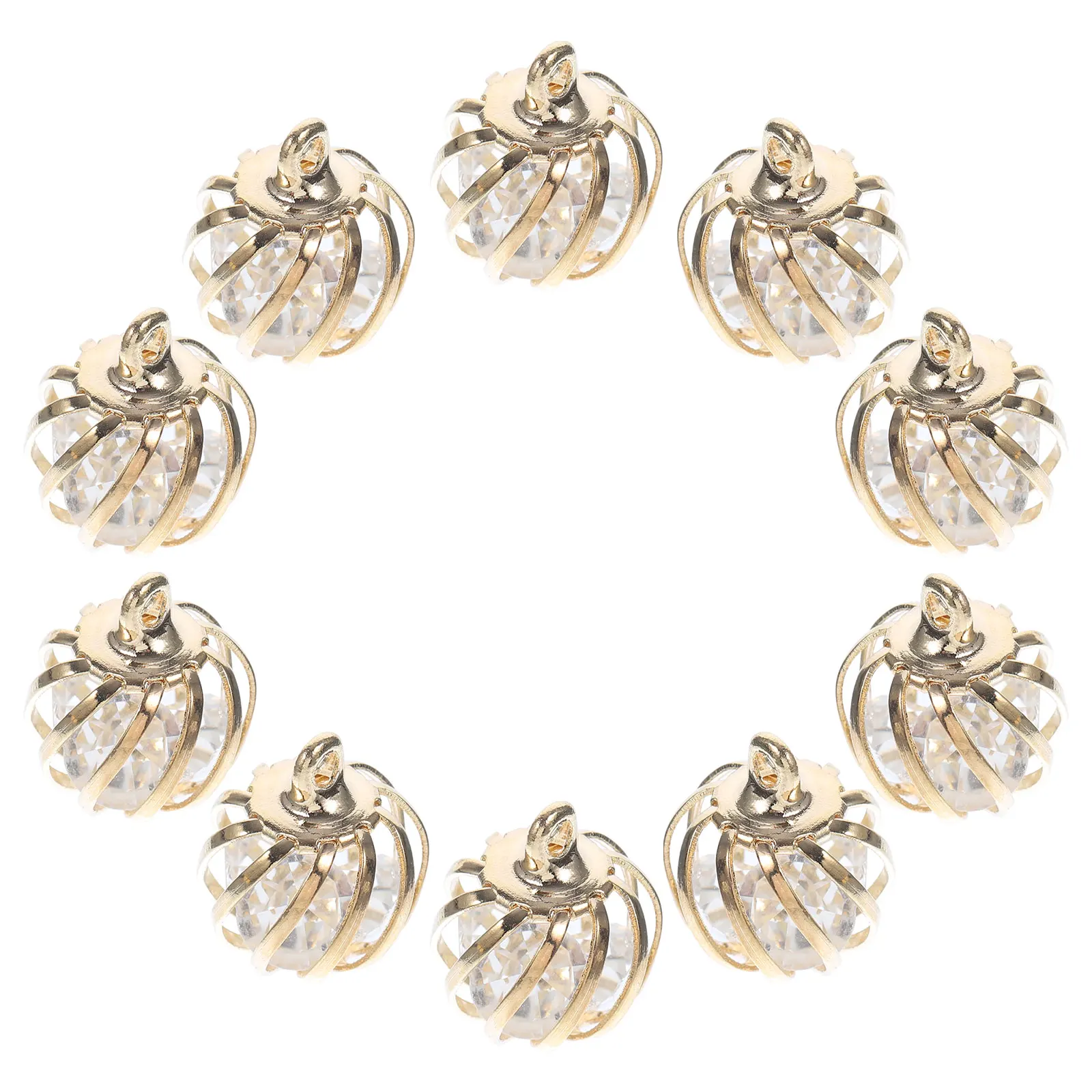 

10 Pcs DIY Accessories Pendants Jewelry Making Necklace Bead Metal Charms for Golden