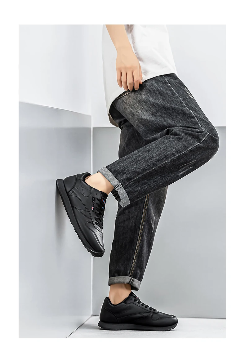Herren Freizeitschuhe, Weiße Sneaker, Einfarbig Klassisch, Bequem und Stilvoll, Geeignet zum Gehen und für Outdoor-Training – Detail 12